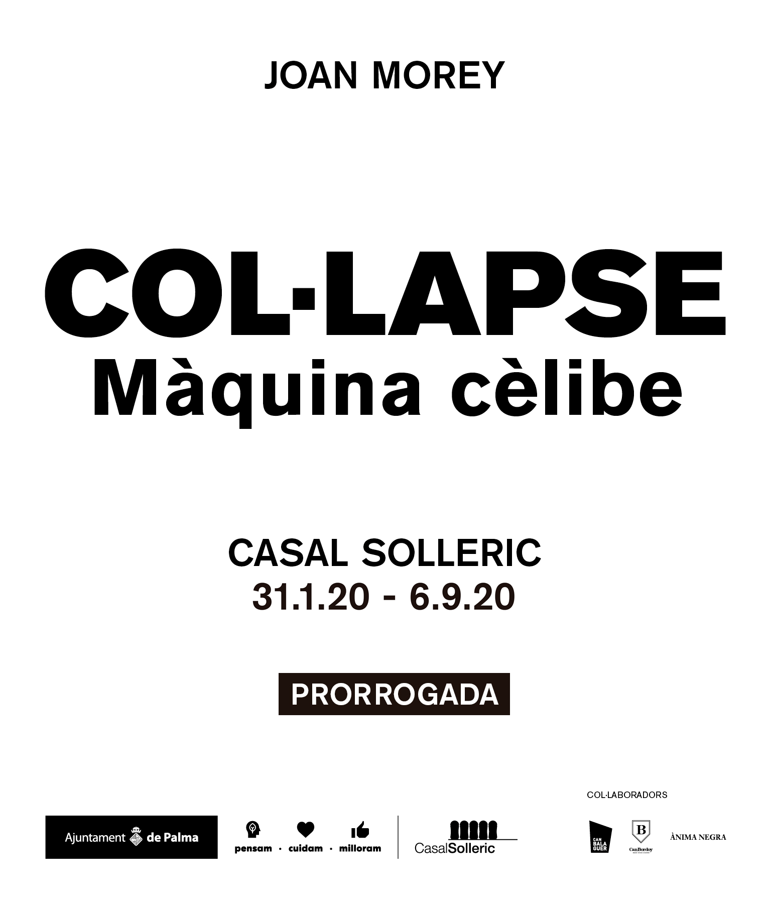 Invitació Exposició Col·lapse_Joan Morey